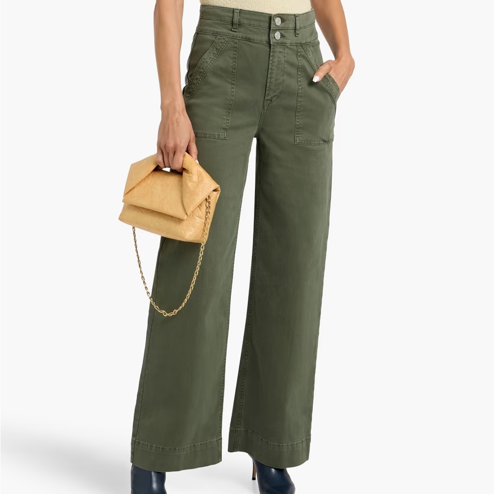 FRAME - Olive Green Women's Jeans - Le Slim Palazzo - Size 25